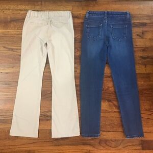 Girls Denim Blue Jean Khaki Pant Bundle
Super Skinny Jegging Legging
Khaki Beige